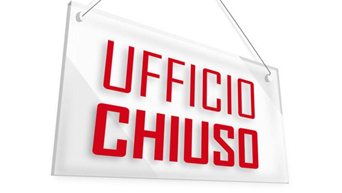 chiusura ufficio Edilizia Privata